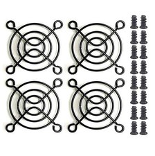 4pcs 50mm Fan Grill 50mm Guard Black with Screws Black 50mm