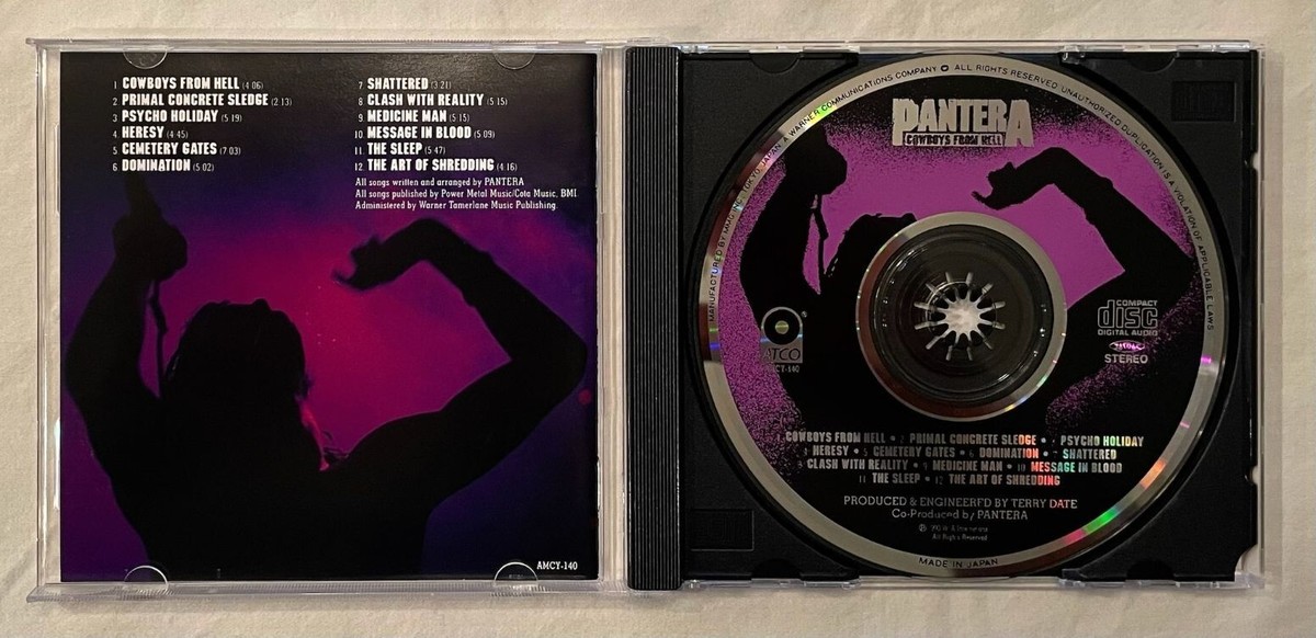 Pantera - Cowboys From Hell (Japan 1st Press CD w/OBI) AMCY
