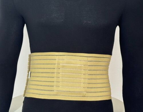 Ceinture de soutien pour hernie ombilicale nombril abdominal en treillis un coussin amovible NHS Royaume-Uni - Photo 1/7