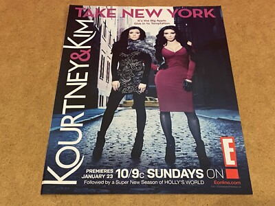 PEEP25 MAGAZINWERBUNG 11X8'' KORTNEY & KIM TAKE NEW YORK TV SHOW