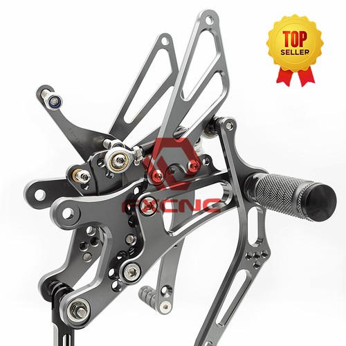 For Yamaha YZF R6 FXCNC CNC Motorcycle Rearsets Foot Pegs 1999 2000 2001 2002 - Foto 10 di 11