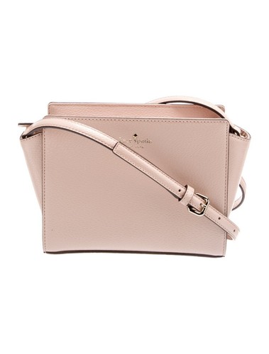 Neu Kate Spade New York Grand Street Hayden rosa Umhängetasche Handtasche Rindsleder