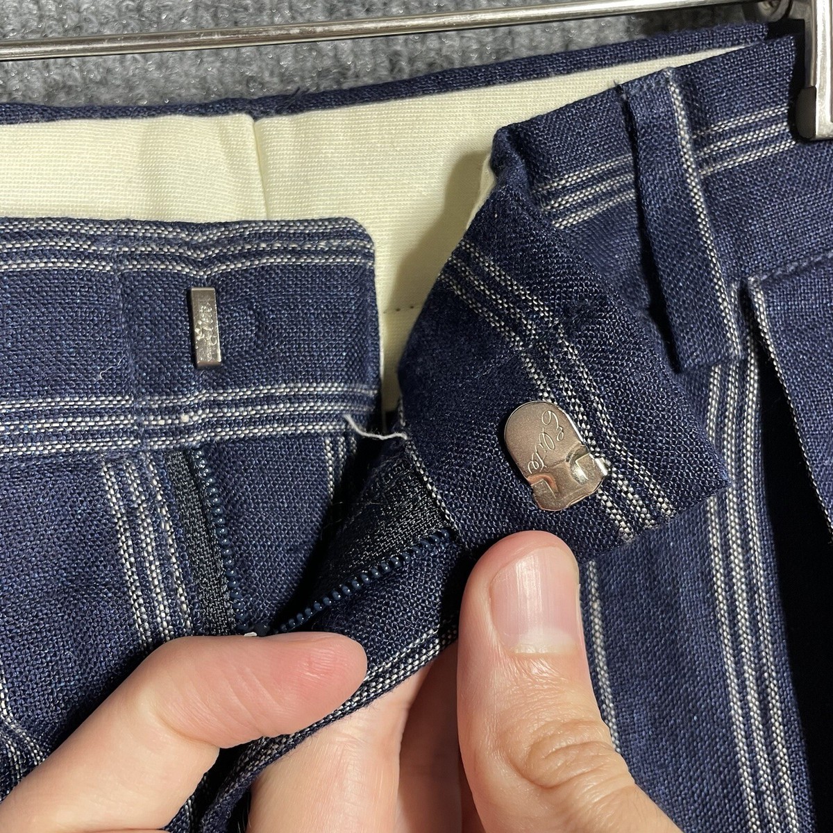 VINTAGE 70s Polo Ralph Lauren 100% Linen Pants Trousers