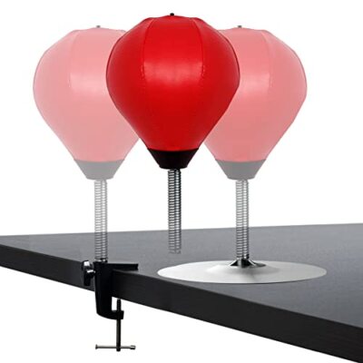 Stress Relief Desktop Punching Bag I Comes with Desk Clamp and Extra Strong S...