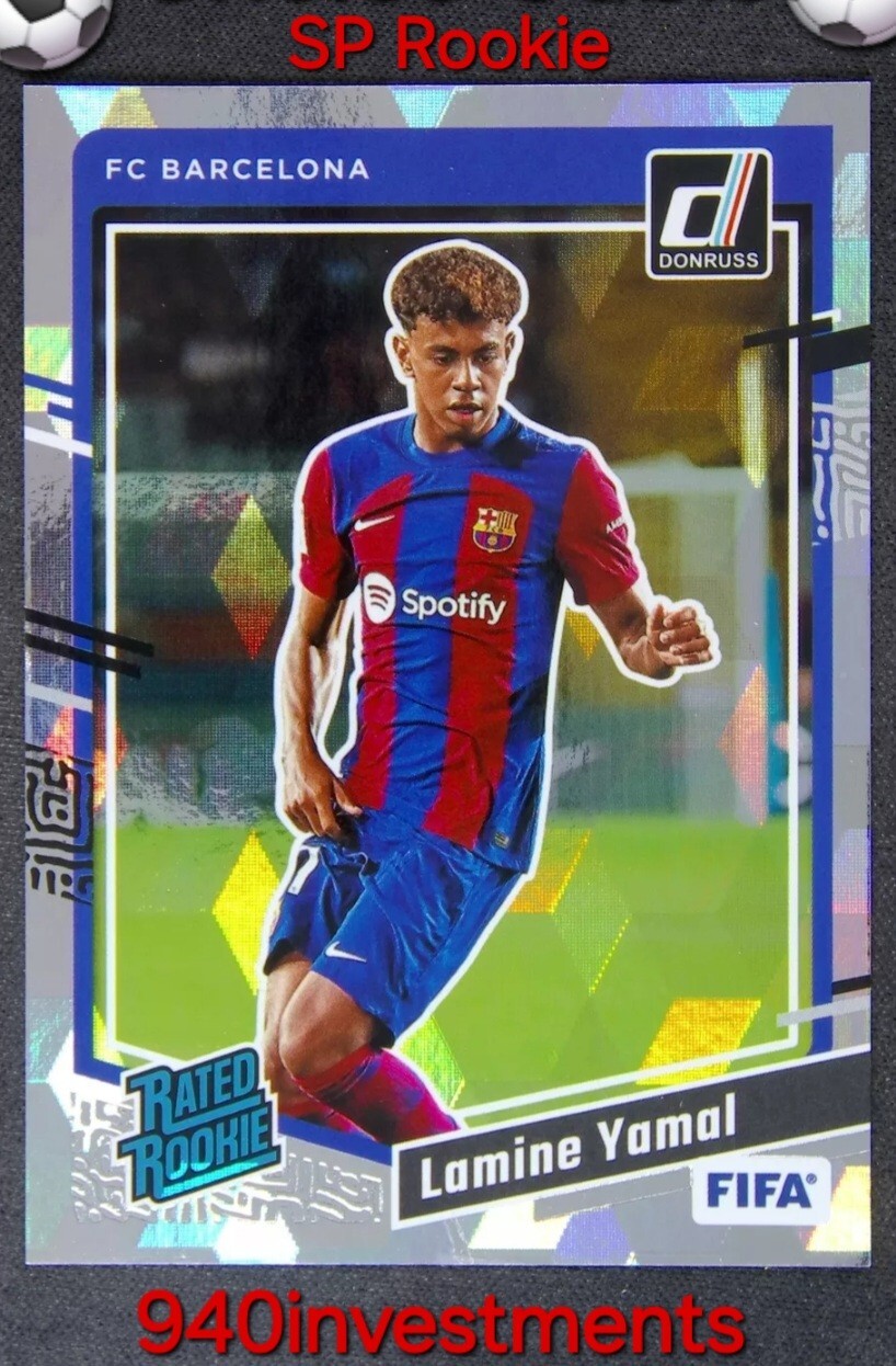 2023-24 Panini Donruss ⚽️ FIFA Lamine Yamal #177 RC Rated Rookie Cubic SP ⭐️⚽️
