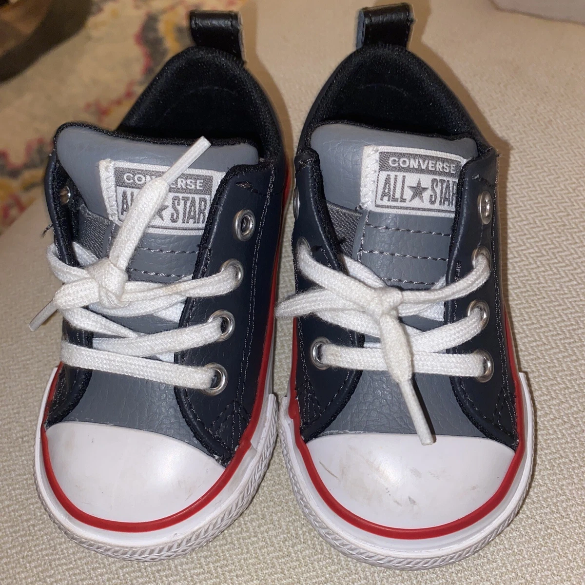 Leather converse sales for toddlers