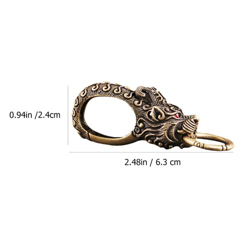 Metal Carabiner Keychain Key Clip Hook Brass Car Key Chain Snap Hook Key Chain - Picture 2 of 9