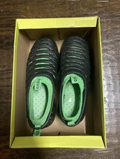 New Men's Boys Sz 8 Ccilu  Craig's Hero Boat Shoes Black/Green Summer Beach Lake