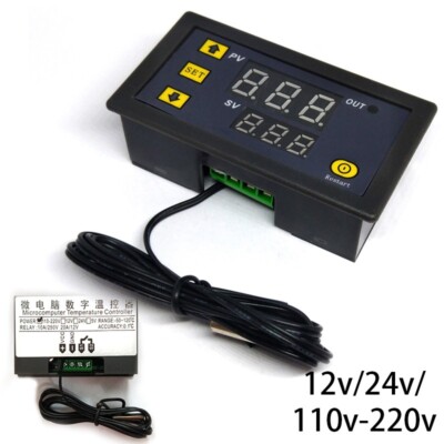 Thermostat Sensor Digital Temperature Controller Automatic Switching Control 20A