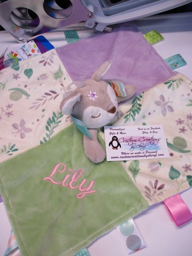 Individuelle Rehkitz Taggie Sicherheitsdecke, personalisierte Security Fawn Taggie - Bild 6 von 12