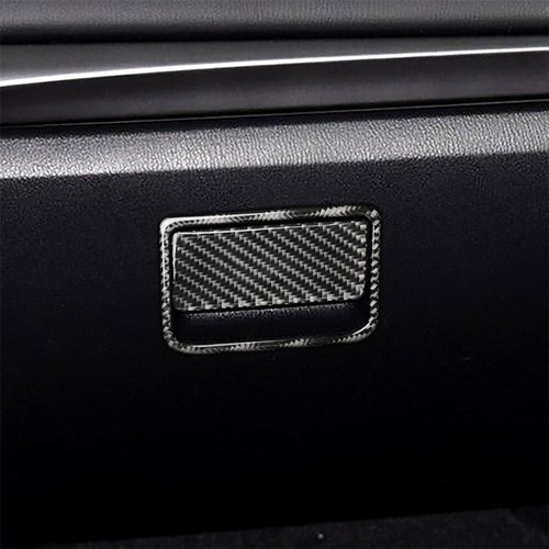 2x For Mazda 3 Axela Carbon Fiber Interior Glove Box Handle Cover Trim 2017-2018 - Picture 9 of 16