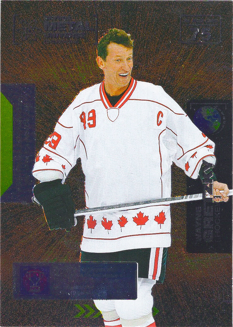 Wayne Gretzky 2021 Skybox Metal Universe Champions Foil Base Card #75 Hockey