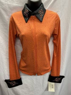 Orange Western Show Shirt size 