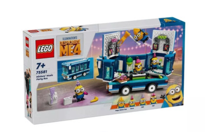 LEGO Minions Music Party Bus 75881 Despicable Me 4 Toy Building Kit NEW SEALED