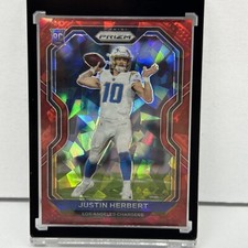 2020 Panini Red Ice Prizm #325 Justin Herbert Chargers RC Rookie