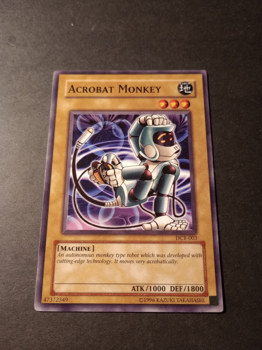 monkey yugioh cards Yu-Gi-Oh! - Acrobat (DCR-003) - Dark Crisis - 1st Edition If this card is in face Low hanging fruit, but honestly
