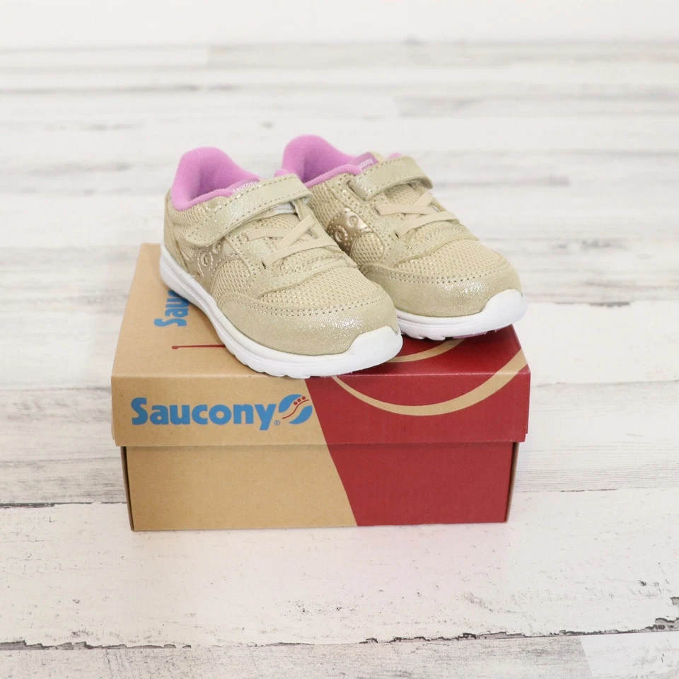 Saucony Baby Jazz Lite Gold Sparkle 6.5 Ancho NUEVO en Caja Andador Foto 3 de 4