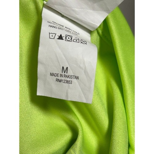 Camicia sportiva Seagrove Beach Florida verde fluo manica lunga M - Foto 3 di 5