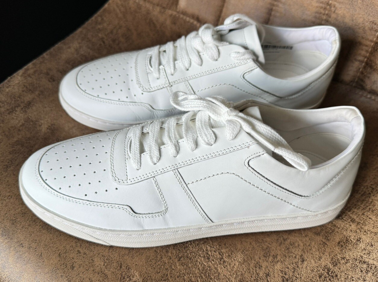 SAOLA Scarpa sportiva in pelle bianca indie comfort buona per la suola nuova con scatola