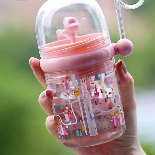 Botella de alimentación divertida de dibujos animados con spray de agua de ballena 260 ml para niños - Imagen 4 de 17