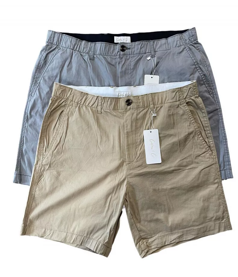 Mens chino shorts store elasticated waist
