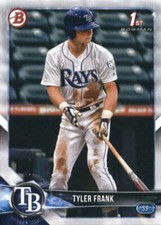 2018 Bowman Draft #BD-156 Tyler Frank Tampa Bay Rays