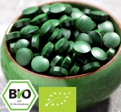 BIENENSCHWARMMM 1Kg Bio Spirulina, 4000 Presslinge ohne Zusätze - 100% Bio mit Analyse