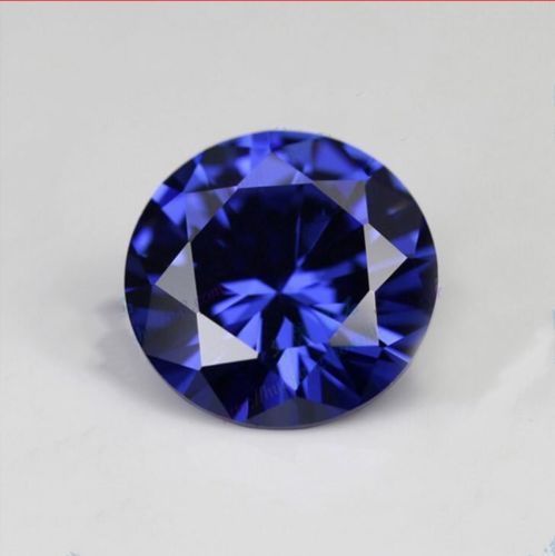 Excellent Eye Clean Loose Gemstones 5.25 Ct Blue Sapphire Round Shape Certified - Picture 2 of 4