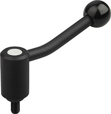 Kipp 06380-4161X90 Steel/Plastic Knob Adjustable Tension Lever with M16 Exter...
