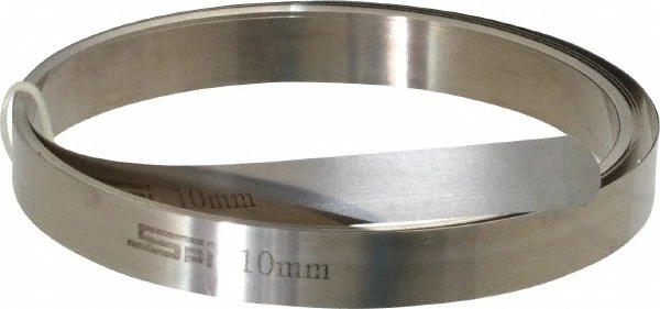 SPI 0.1mm Thick x 10 Ft. Long x 1/2" Wide, Feeler Stock Roll High Carbon Steel