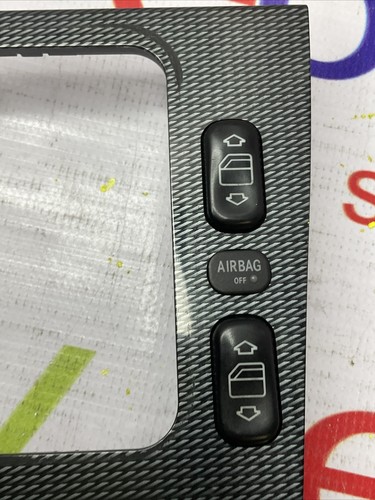 1998-02 MERCEDES-BENZ C CLASS W202 GEAR SHIFTER BEZEL TRIM CARBON 2108213951 - Picture 6 of 12