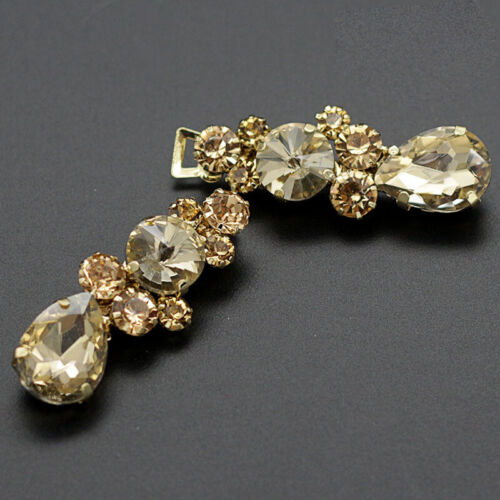 1 Pair DIY Crystal Hook and Eye Clasp Button Fastener Sewing Craft Decorative - Picture 12 of 12