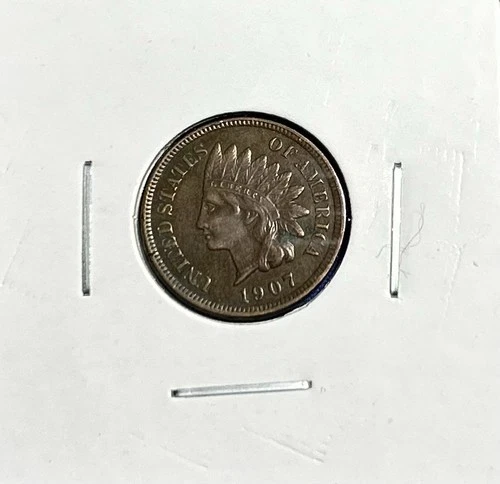 1907 Indian Head Cent Penny NICE VF  COMPLETE  LIBERTY - LOT 105