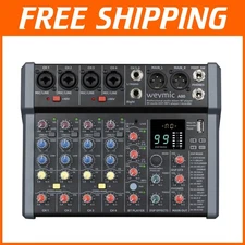 Compact All-Metal 8-Channel Mixer with High-Precision Preamplifier & Bluetooth