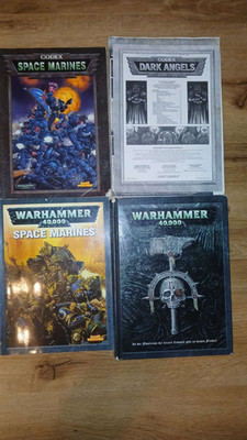 Warhammer 40k Handbücher Convolut - Codex Space Marines, Codex Dark Angels, etc.