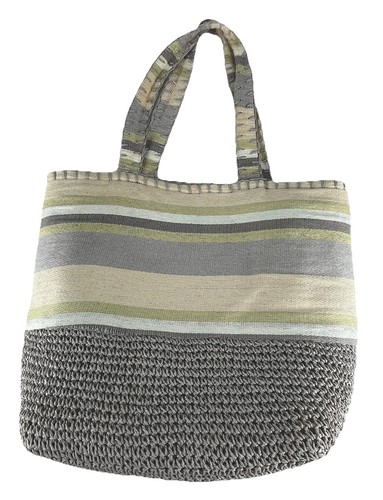 Flora Bella Beach Woven Straw Boho Tote Bag