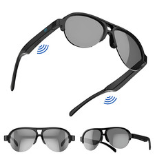 Smart Bluetooth Glasses   Polarized Audio Sunglasses with Mic, UV Protection