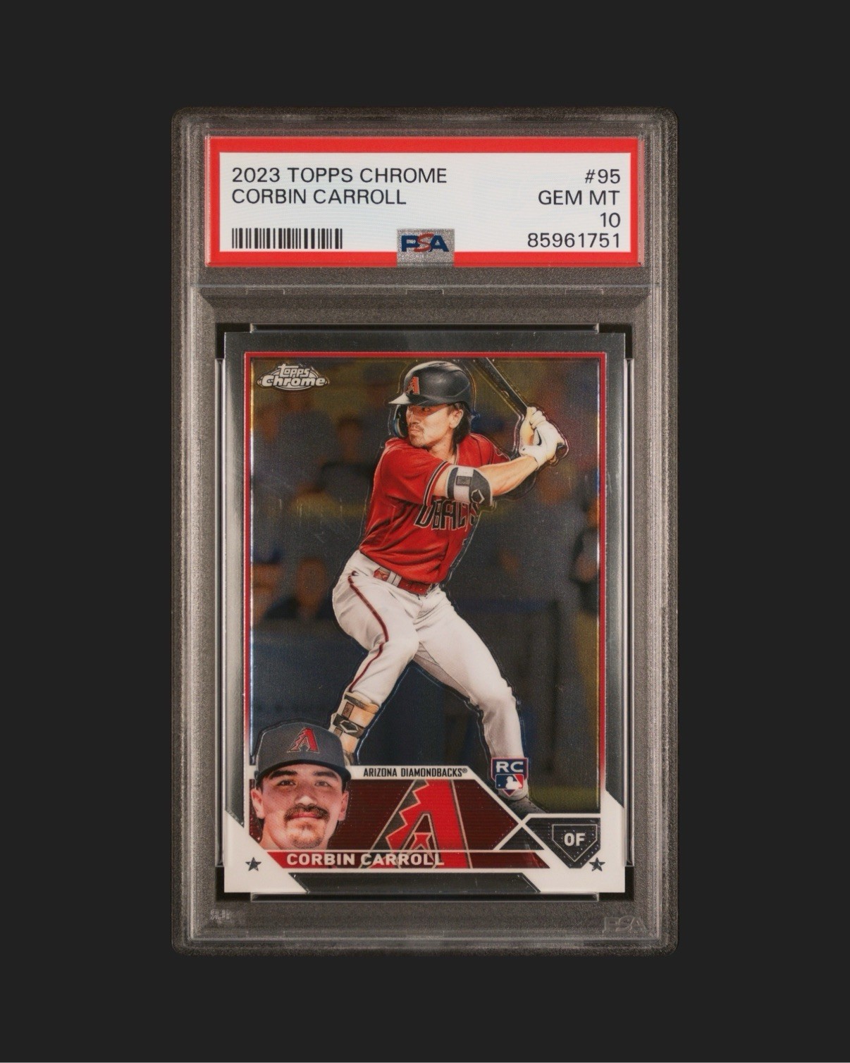 2023 Topps Chrome Corbin Carroll PSA 10