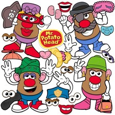 MR POTATO HEAD VARIETY DIE CUT VINYL 50 CT STICKER PACK