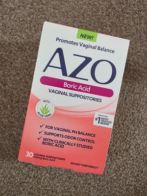 AZO, Borsäure, Vaginalzäpfchen, 600 mg, 30 Zäpfchen