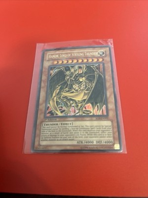 Hamon, Lord of Striking Thunder SOI-EN002 Ultra Rare 1st Edition Yu-Gi-Oh Crease