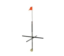 Frabill 32" Folding Wooden Stick Tip-ups With Flag For Ice Fishing #1720
