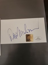 Don McLean Signed index card 4 X 5