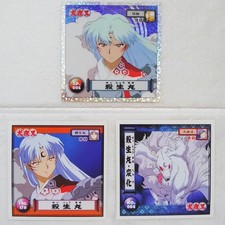 Inuyasha Sticker Retsuden Sesshomaru 3-piece set 1 Kira / 2 Normal