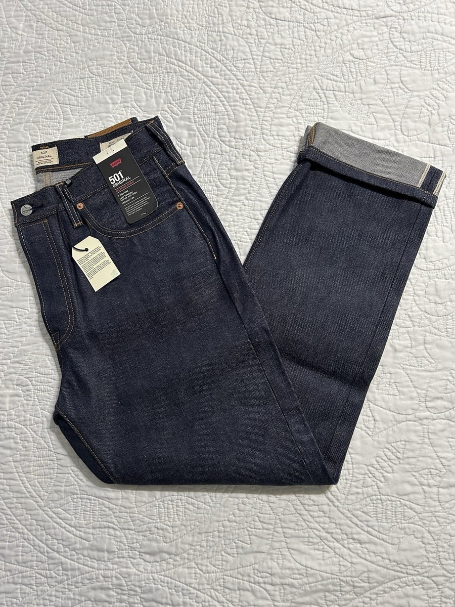 Levi's Womens 501 Original Selvedge Denim A6167-0007 DARK WASH