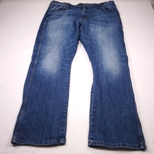 Wrangler Retro Relaxed Boot Mens Jeans 42x32 Blue Cowboy Western Rodeo Outdoor