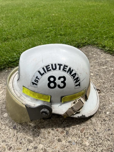 VTG  Fireman's Helmet  Volunteer 1st Lieutenant Firefighter Helmet Cairns Bros.