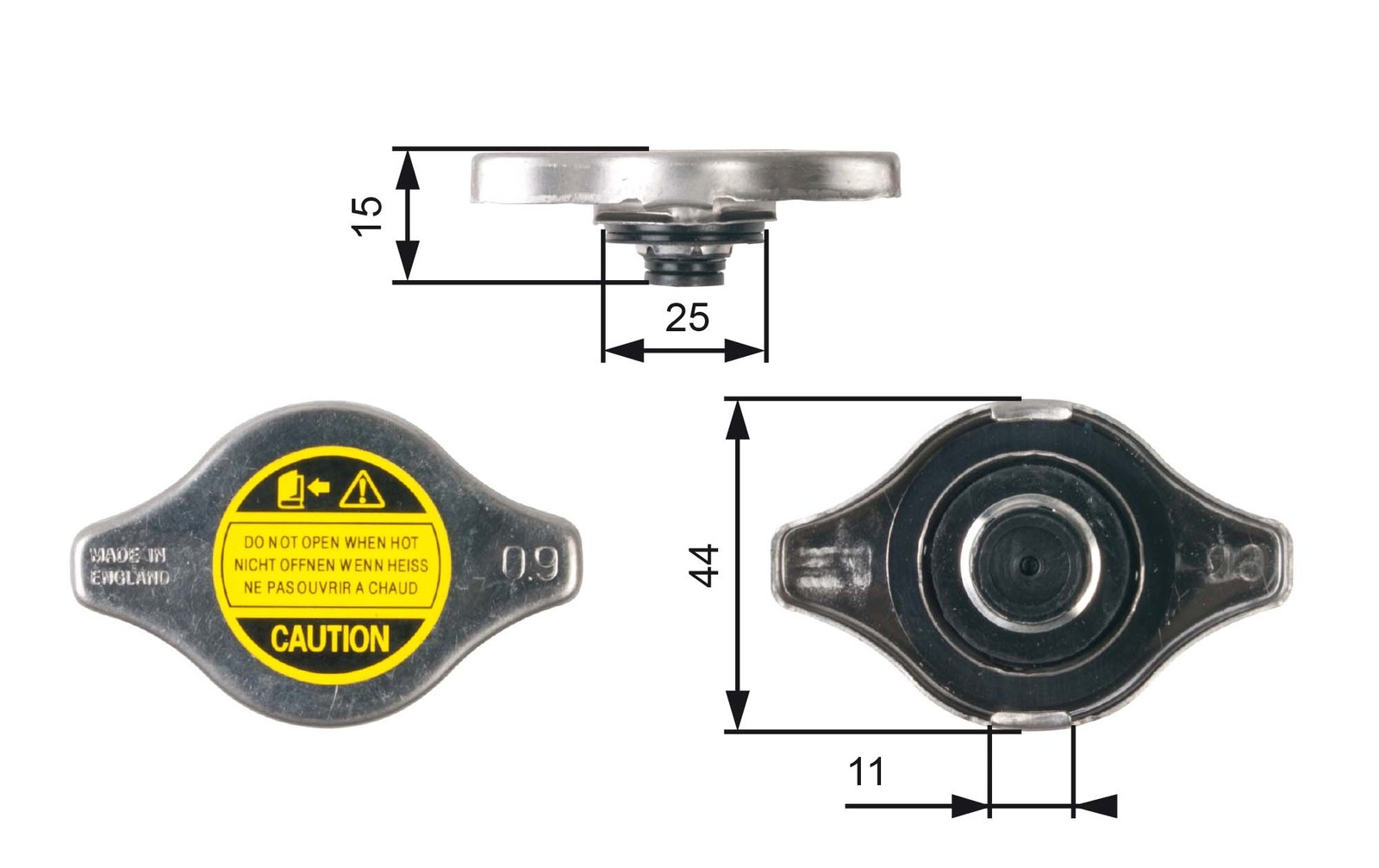 Fits GATES RC127 RADIATOR CAP   ⭐UK Stock⭐