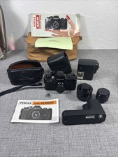 Vintage Asahi Pentax Auto 110 Camera With Extras UNTESTED