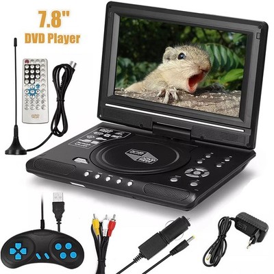 16:9 Full HD Tragbar DVD Player Auto Monitor Drehbar Bildschirm mit Gamepad DHL